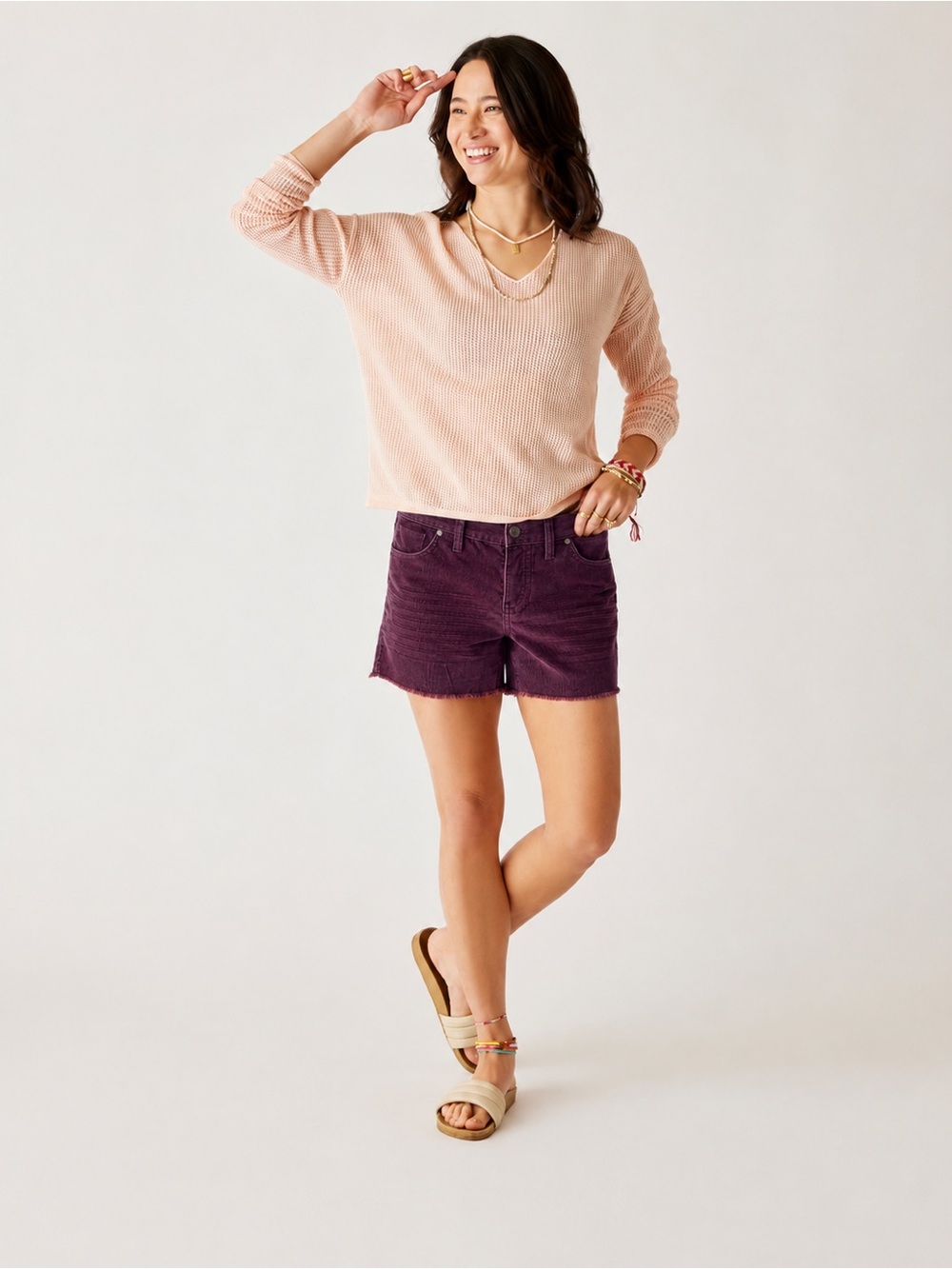 Carve Designs Title Nine Women’s Oahu Corduroy Cut Off Shorts Size 4 *1085